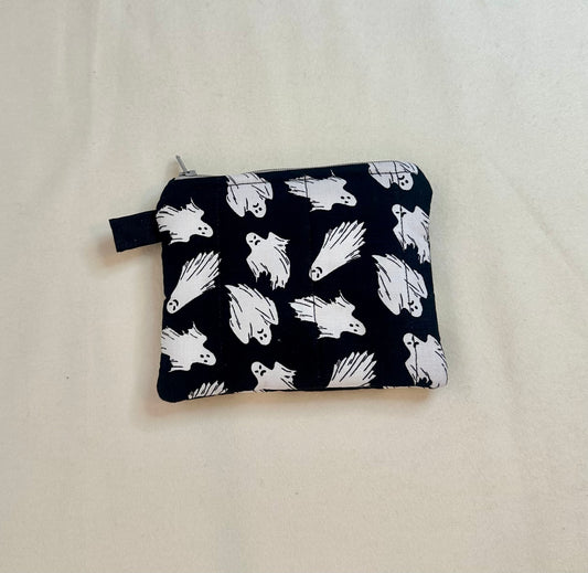 Halloween Keychain Coin Purse, Badge Holder, Mini Clutch, Quilted Wristlet