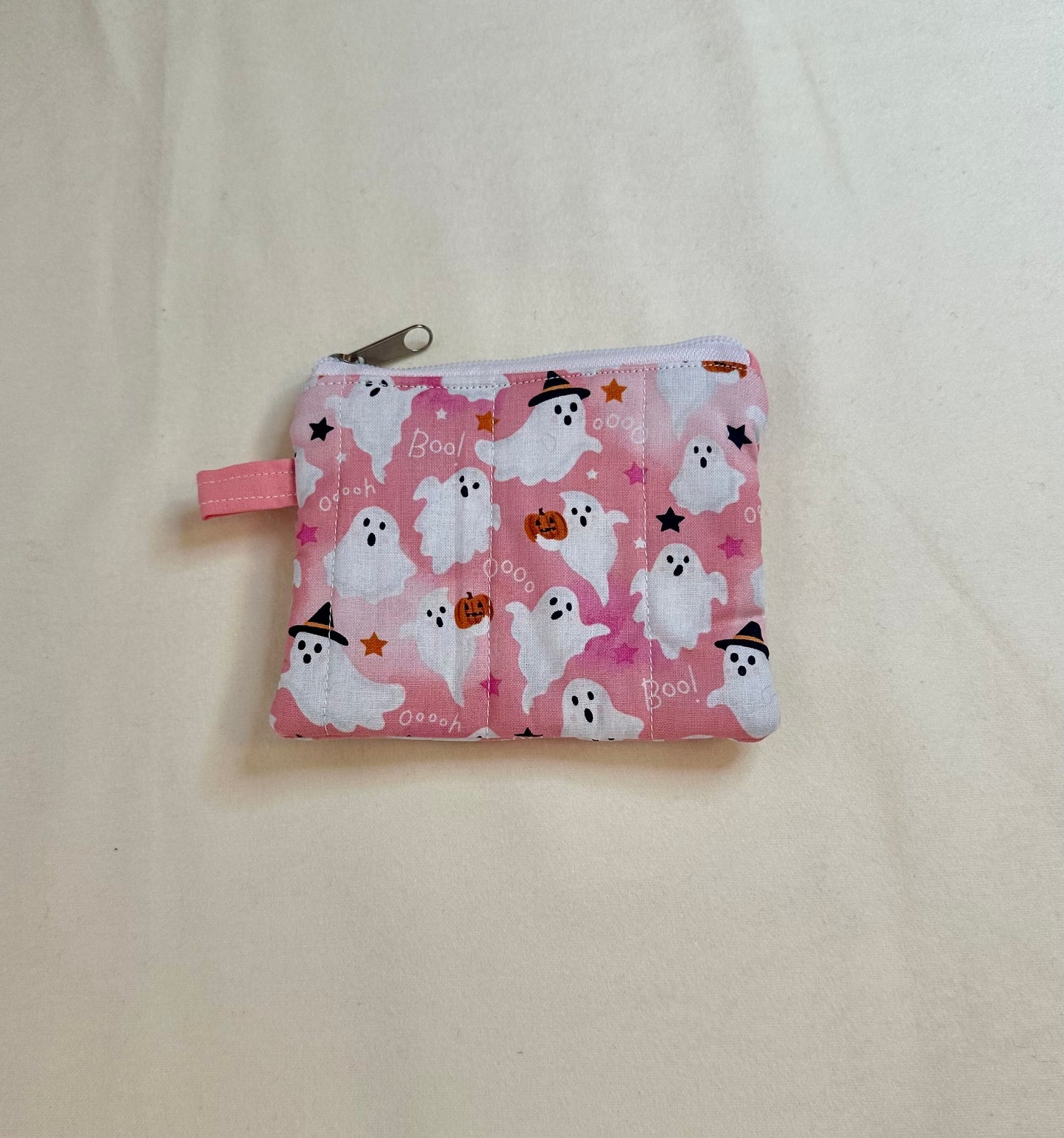 Halloween Keychain Coin Purse, Badge Holder, Mini Clutch, Quilted Wristlet