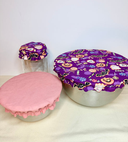 Halloween Cookie Print Zero Waste Kitchen Bowl Cover